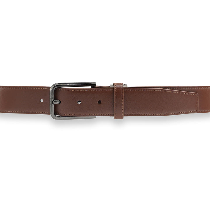 Alef Scott Pin Buckle 35mm Men's Leather Belt (Tan)