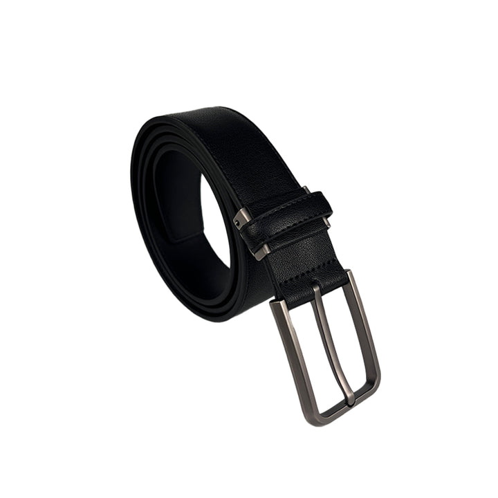 Alef Scott Pin Buckle 35mm Men's Leather Belt (Black)