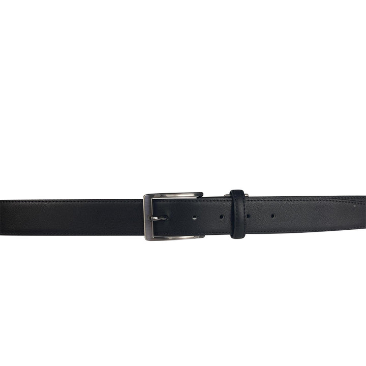 Alef Scott Pin Buckle 35mm Men's Leather Belt (Black)