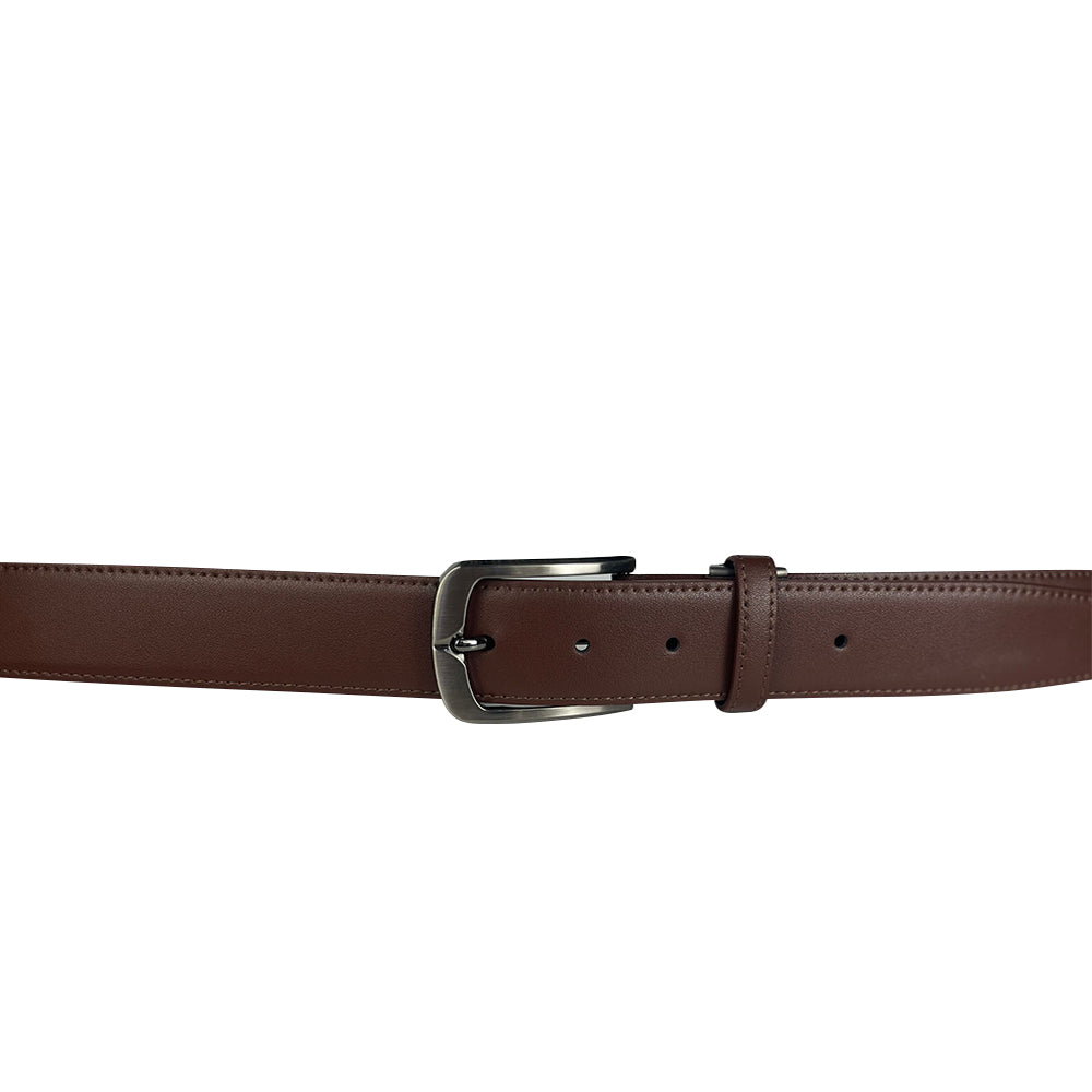 Alef Scott Pin Buckle 35mm Men's Leather Belt (Tan)
