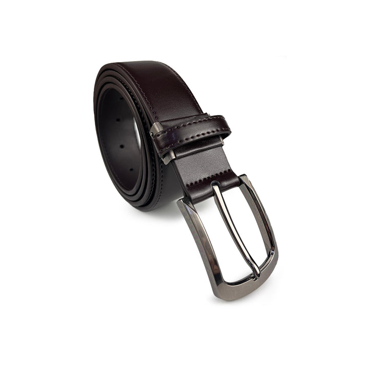 Alef Scott Pin Buckle 35mm Men's Leather Belt (Cafe)