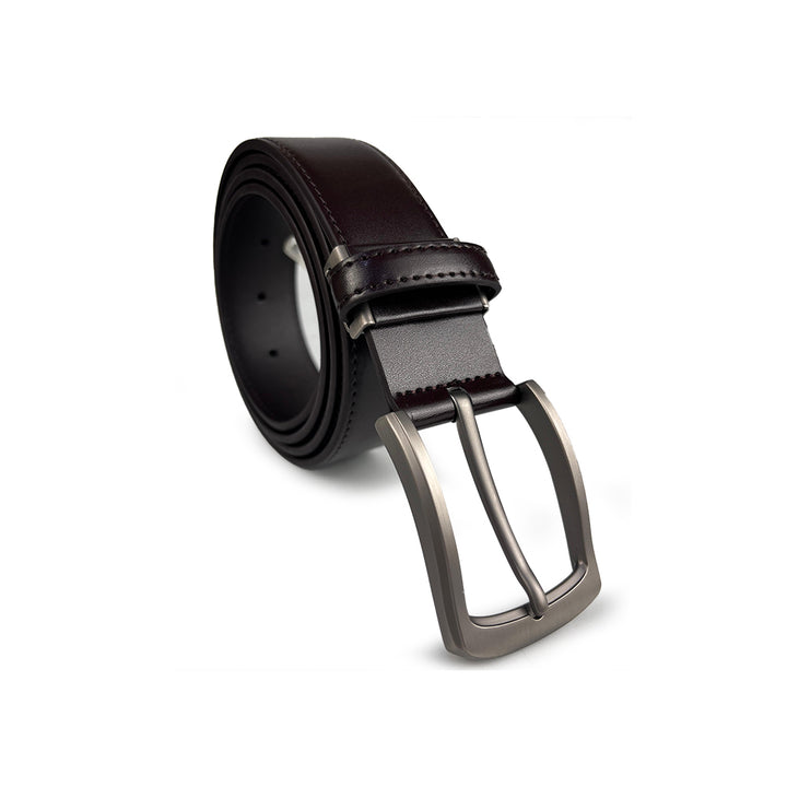 Alef Men's Leather Gift Set 1 - Ridley Chest Bag (Taupe) & Scott 35mm Pin Buckle Belt (Cafe)