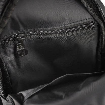 Alef Featherweight Men's Lightweight Water Resistant Nylon Chest Bag (Black)