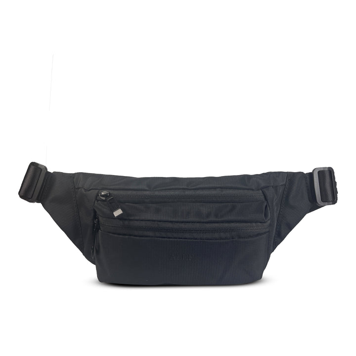 Alef Greenwich Lightweight Water-resistant Nylon Waist Pouch (Black)