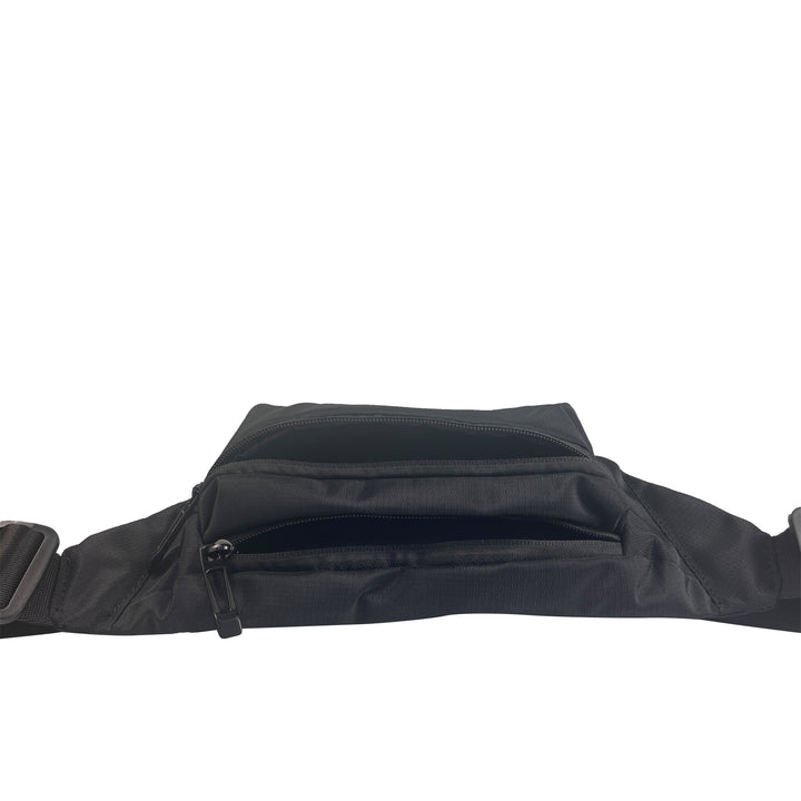 Alef Greenwich Lightweight Water-resistant Nylon Waist Pouch (Black)