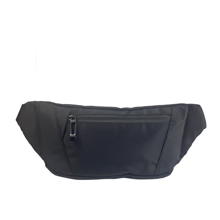 Alef Greenwich Lightweight Water-resistant Nylon Waist Pouch (Black)