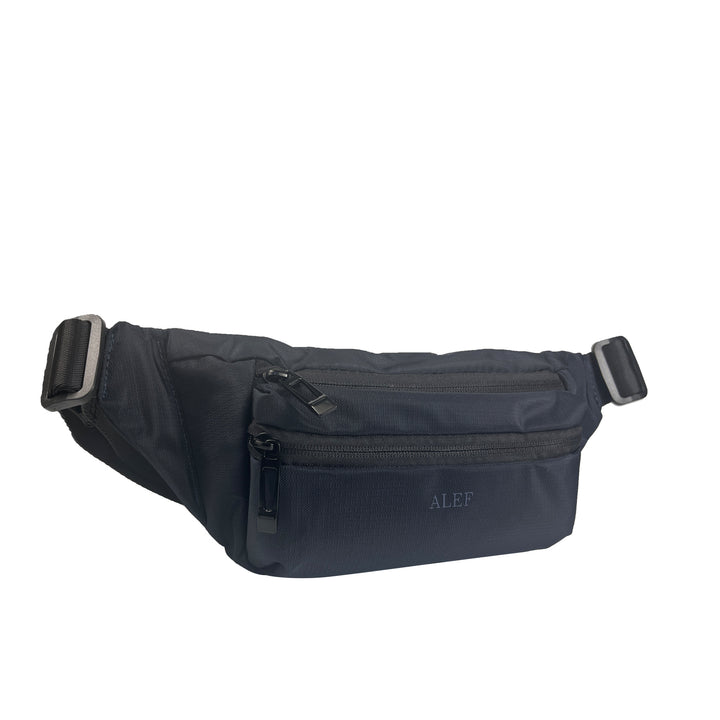 Alef Greenwich Lightweight Water-resistant Nylon Waist Pouch (Black)