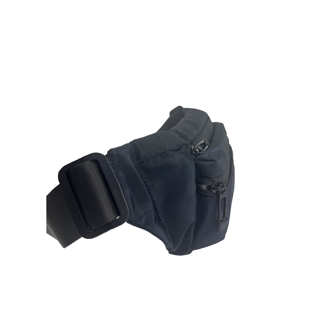 Alef Greenwich Lightweight Water-resistant Nylon Waist Pouch (Black)