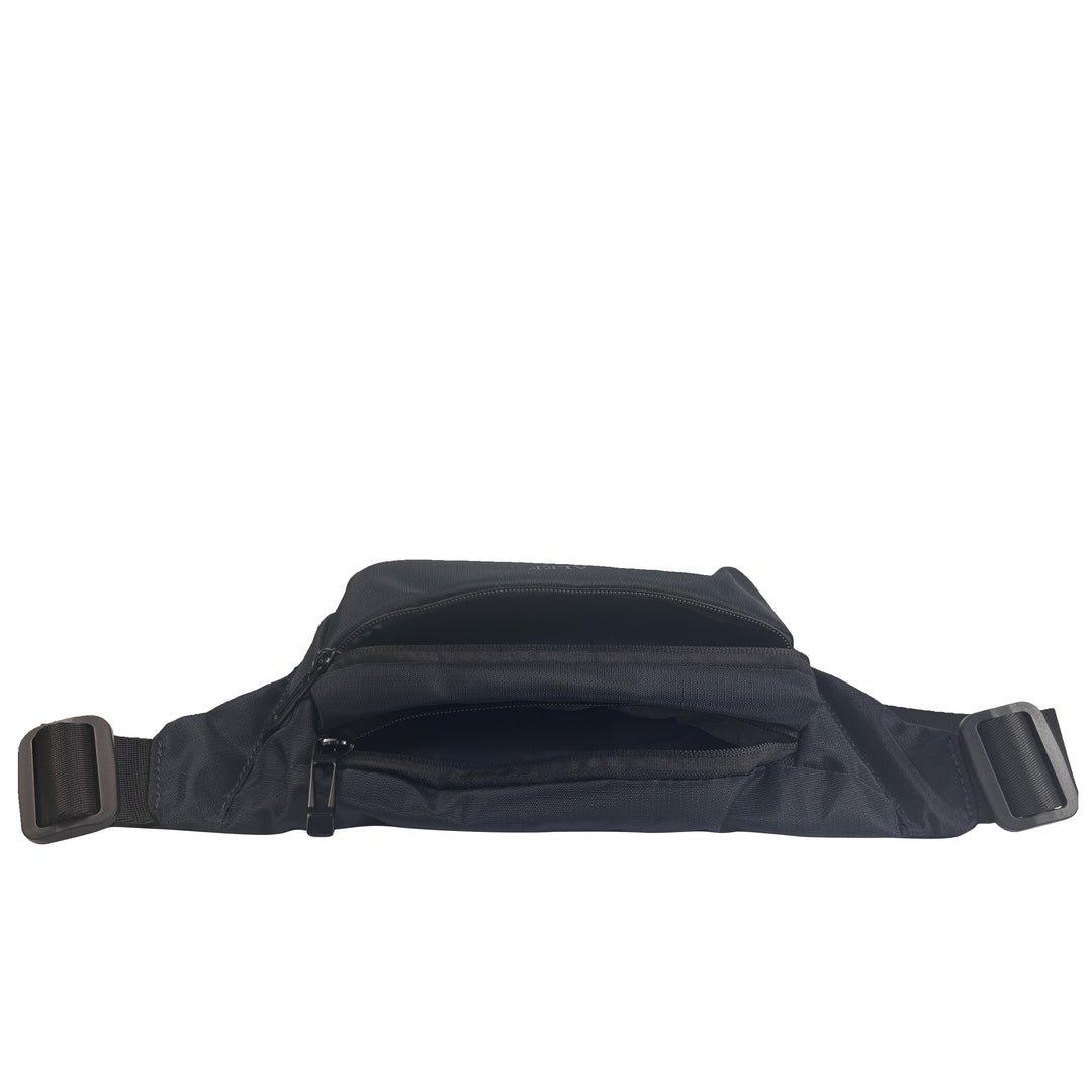 Alef Greenwich Lightweight Water-resistant Nylon Waist Pouch (Black)