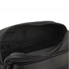 Alef Joe Men's Zip Top Lightweight Nylon Water-resistant Zip Top Shoulder Bag (Black)