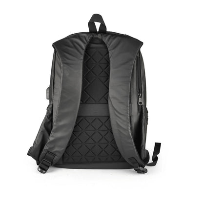 Alef Featherweight1 Men's Lightweight Nylon Water-resistant Backpack (Black)