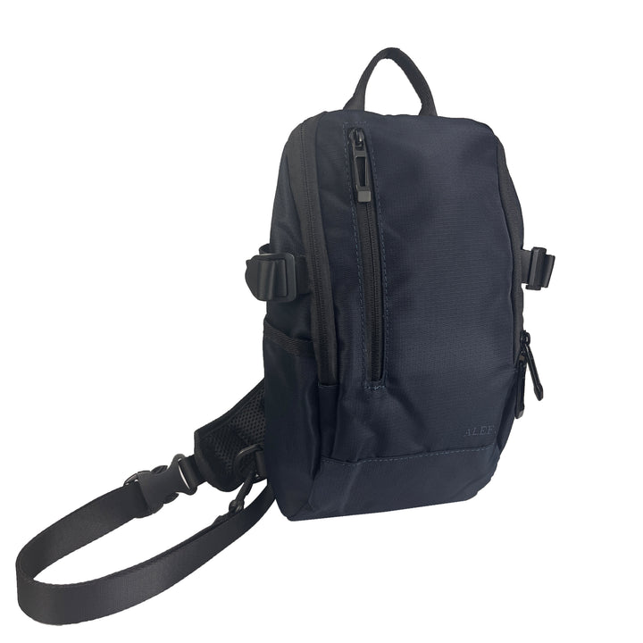 Alef Greenwich Lightweight Water-resistant Nylon Crossbody Bag (Navy)