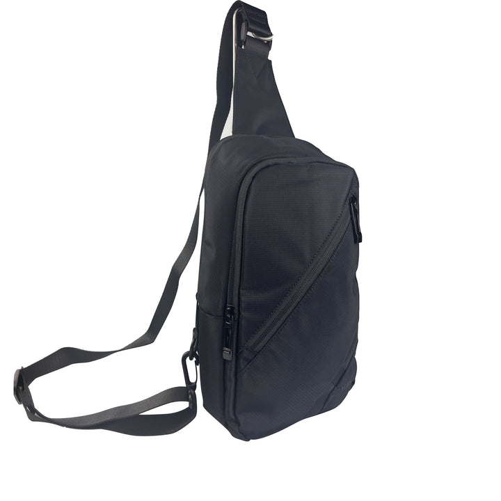 Alef Greenwich Lightweight Water-resistant Nylon Crossbody Bag (Black)