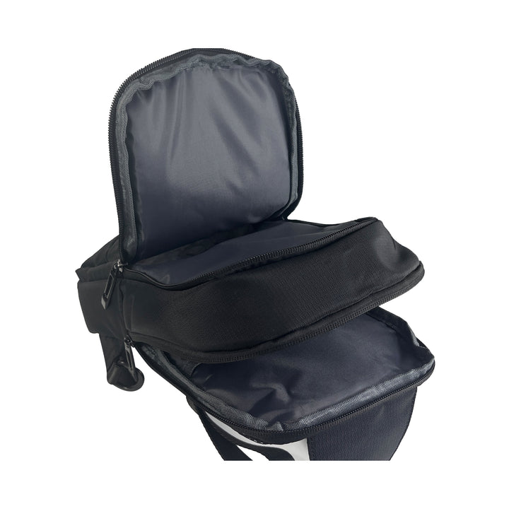 Alef Greenwich Lightweight Water-resistant Nylon Crossbody Bag (Black)