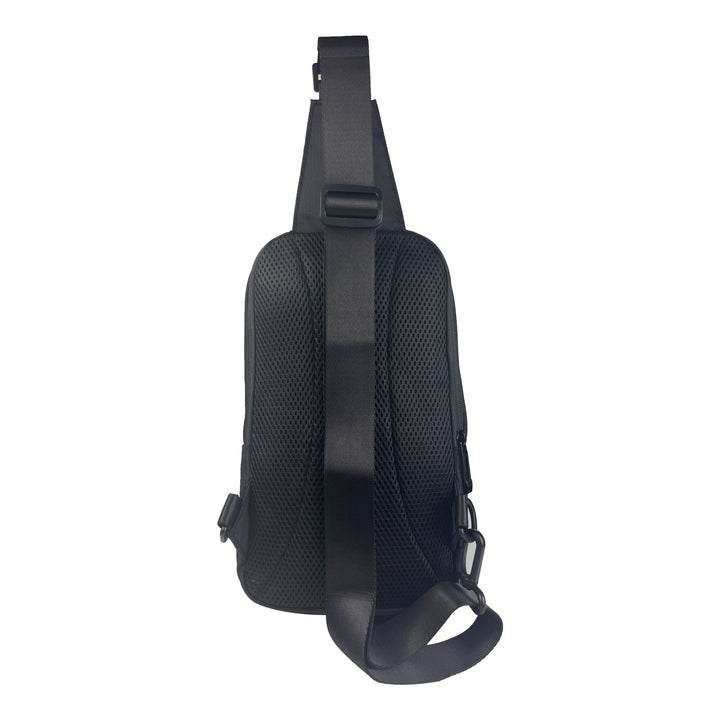 Alef Greenwich Lightweight Water-resistant Nylon Crossbody Bag (Black)