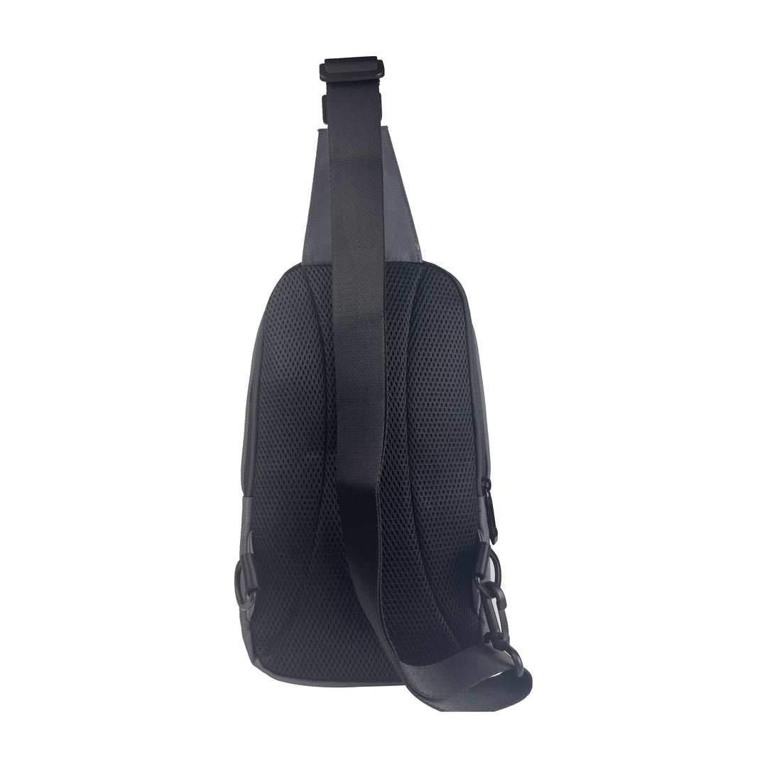 Alef Greenwich Lightweight Water-resistant Nylon Crossbody Bag (Black)