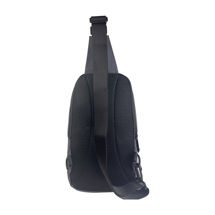 Alef Greenwich Lightweight Water-resistant Nylon Crossbody Bag (Black)