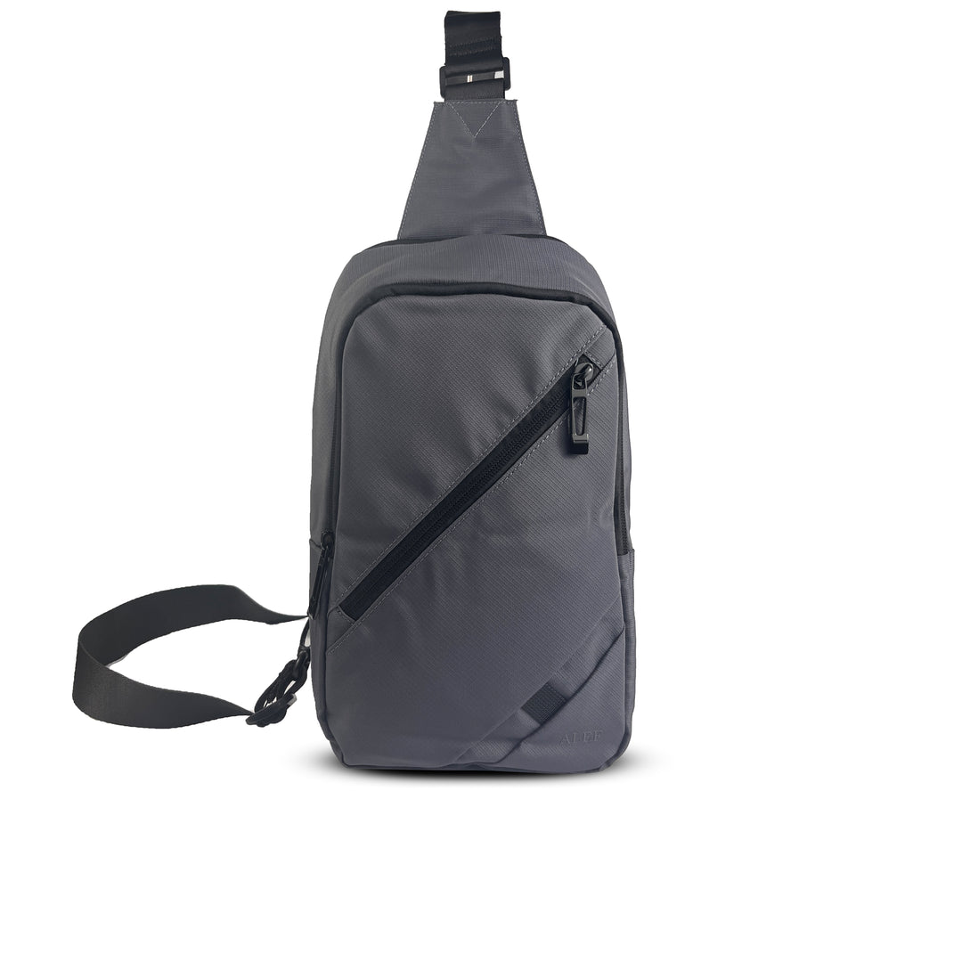 Alef Greenwich Lightweight Water-resistant Nylon Crossbody Bag (Black)