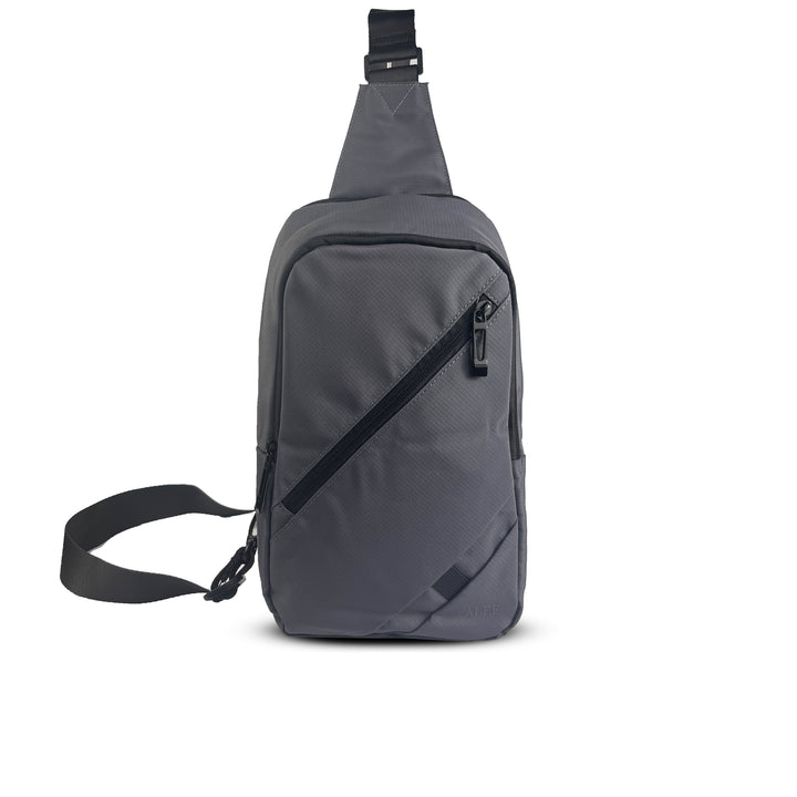 Alef Greenwich Lightweight Water-resistant Nylon Crossbody Bag (Black)