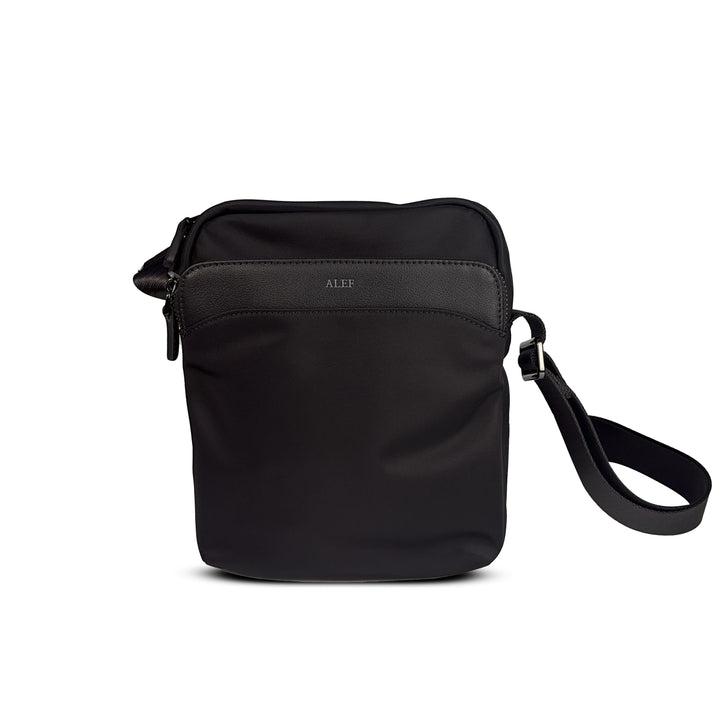 Alef Hamptons Lightweight Nylon Shoulder Bag (Black)