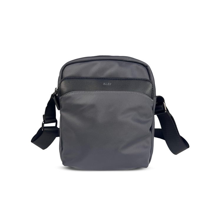 Alef Hamptons Lightweight Nylon Shoulder Bag (Grey)