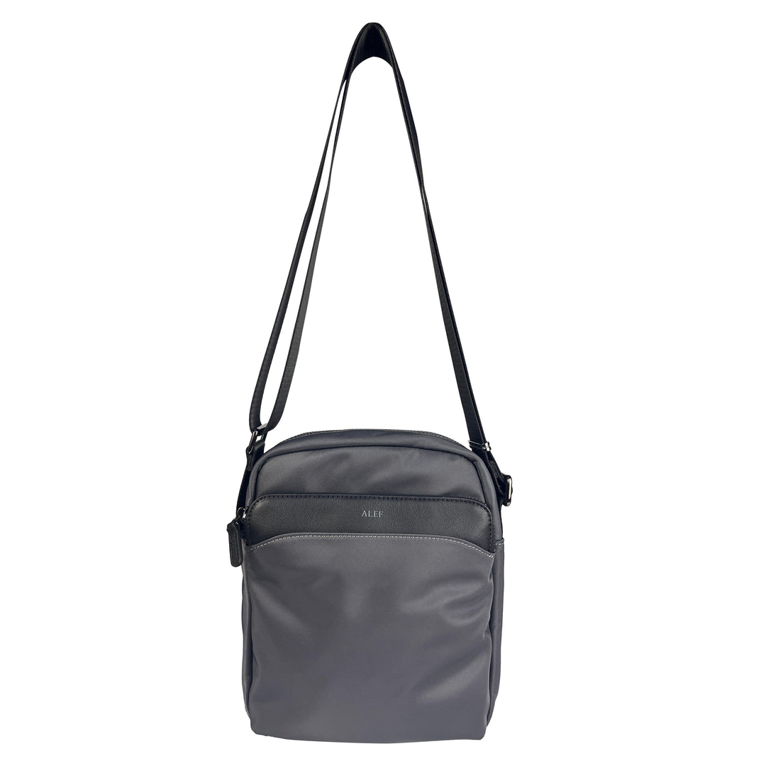 Alef Hamptons Lightweight Nylon Shoulder Bag (Grey)