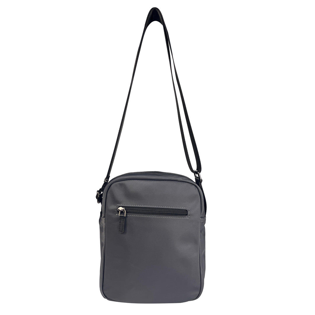 Alef Hamptons Lightweight Nylon Shoulder Bag (Grey)