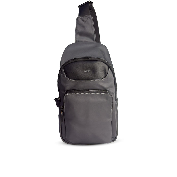 Alef Hamptons Lightweight Nylon Crosbody Chest Bag (Black)