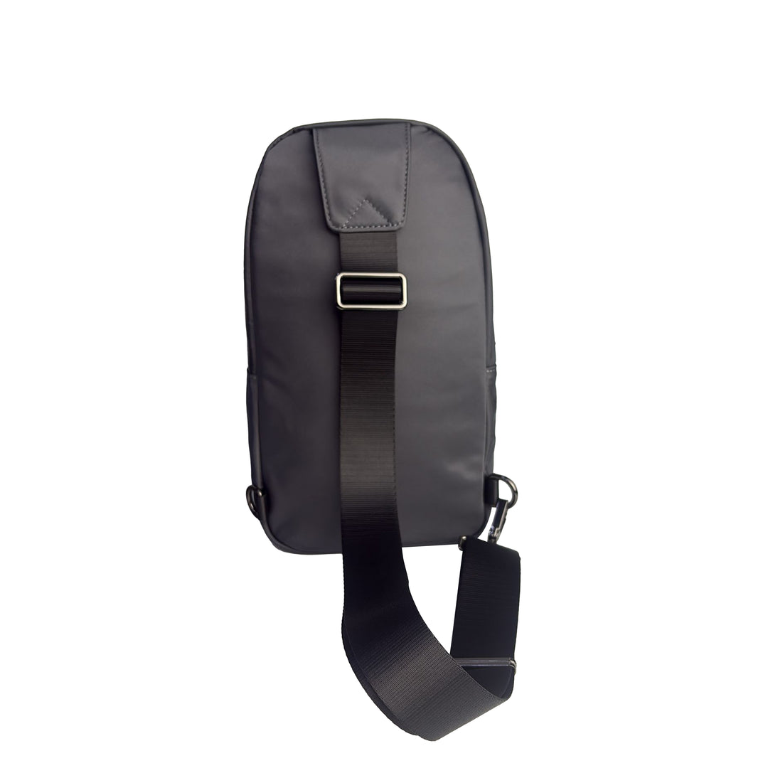 Alef Hamptons Lightweight Nylon Crosbody Chest Bag (Black)