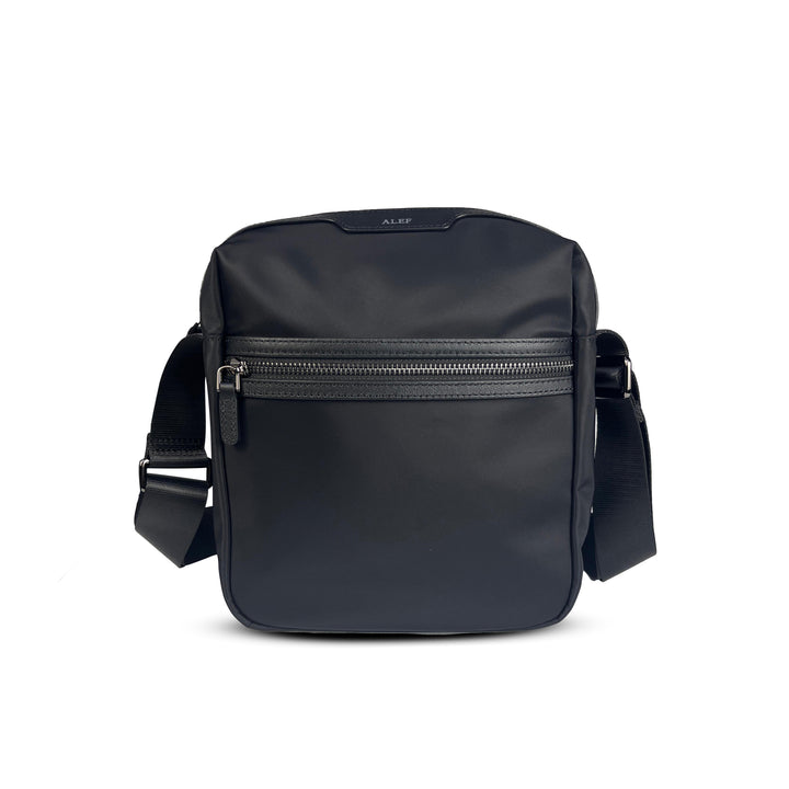 Alef Hamptons Lightweight Nylon Shoulder Bag (Black)