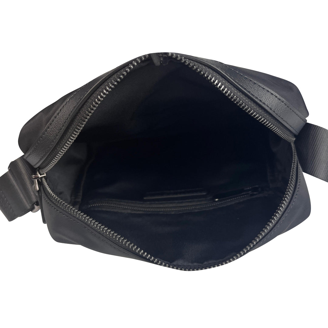 Alef Hamptons Lightweight Nylon Shoulder Bag (Black)