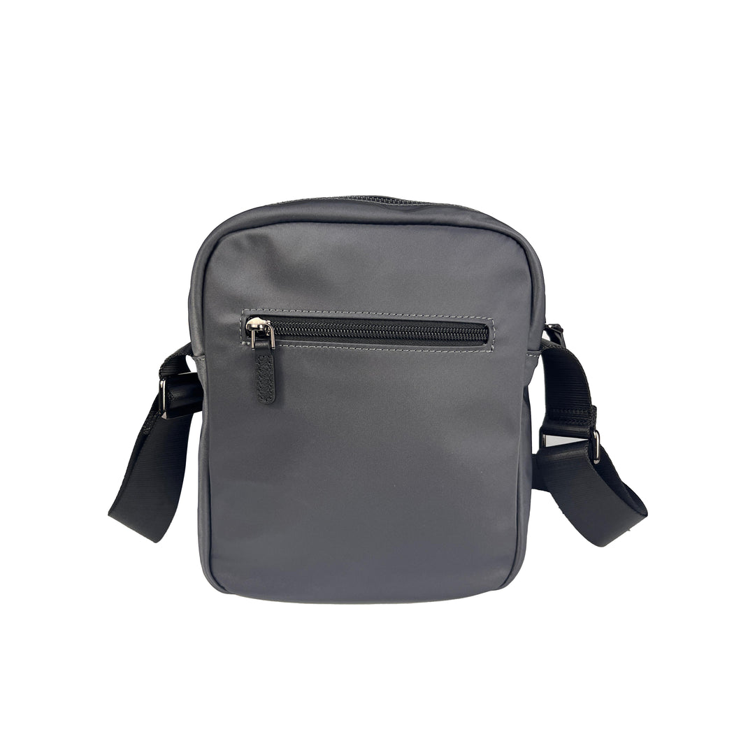 Alef Hamptons Lightweight Water- resistant Nylon Shoulder Bag (Gray)