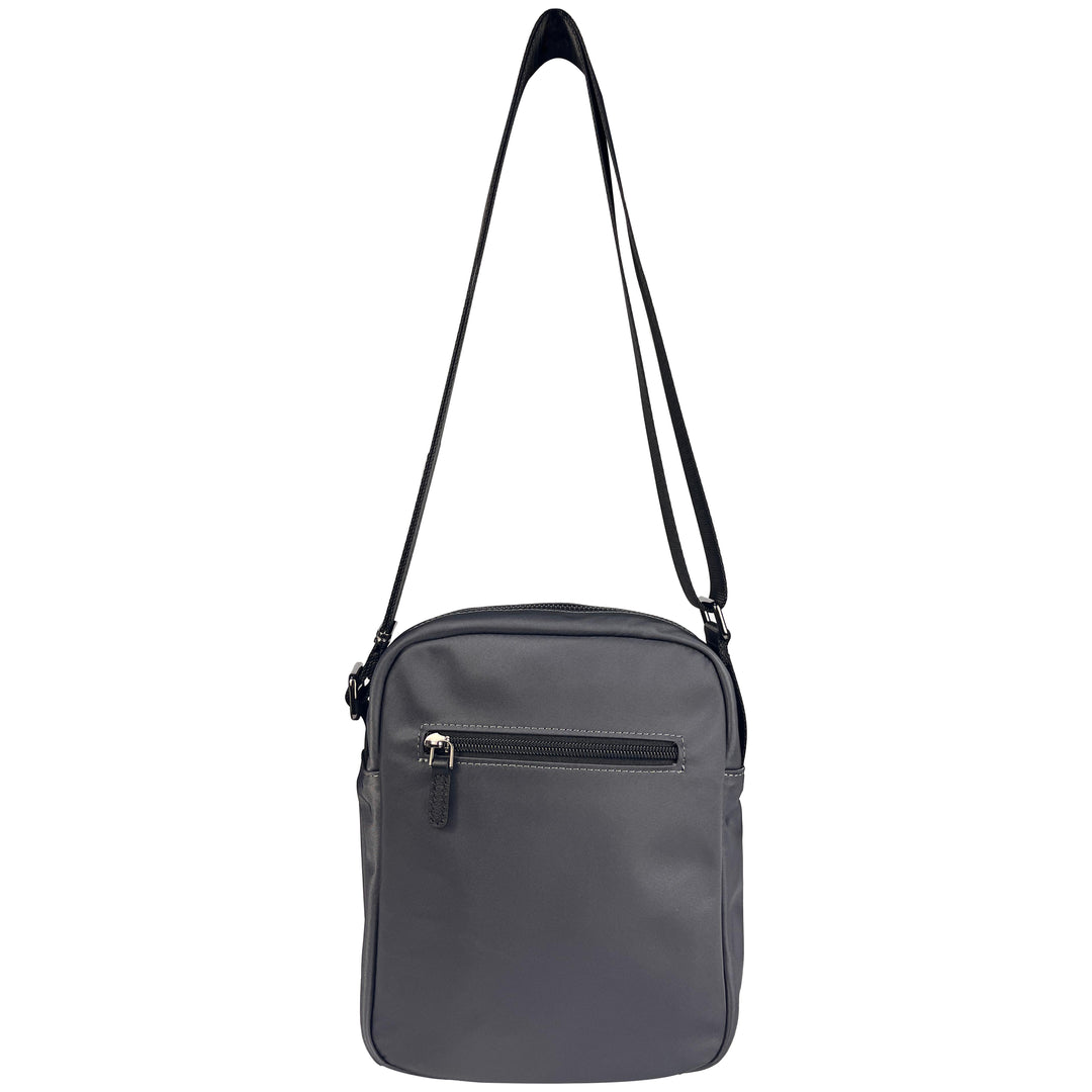 Alef Hamptons Lightweight Water- resistant Nylon Shoulder Bag (Gray)