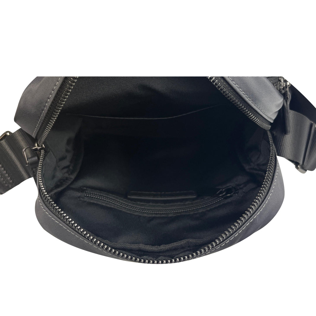 Alef Hamptons Lightweight Water- resistant Nylon Shoulder Bag (Gray)