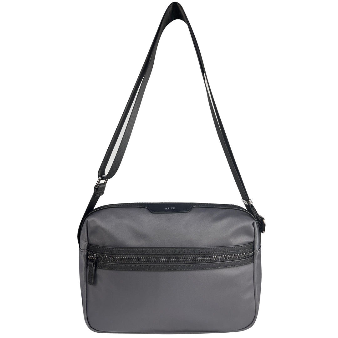Alef Hamptons Lightweight Nylon Shoulder Bag (Black)