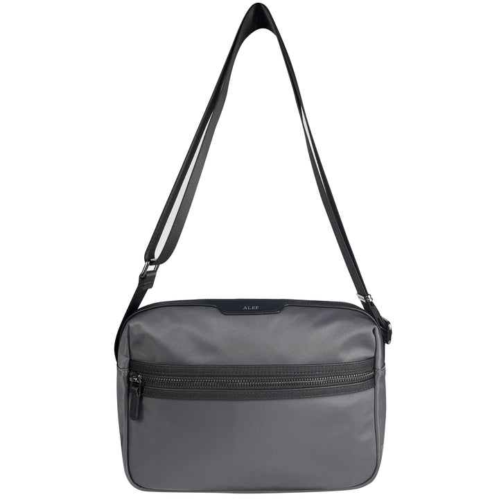 Alef Hamptons Lightweight Nylon Shoulder Bag (Black)