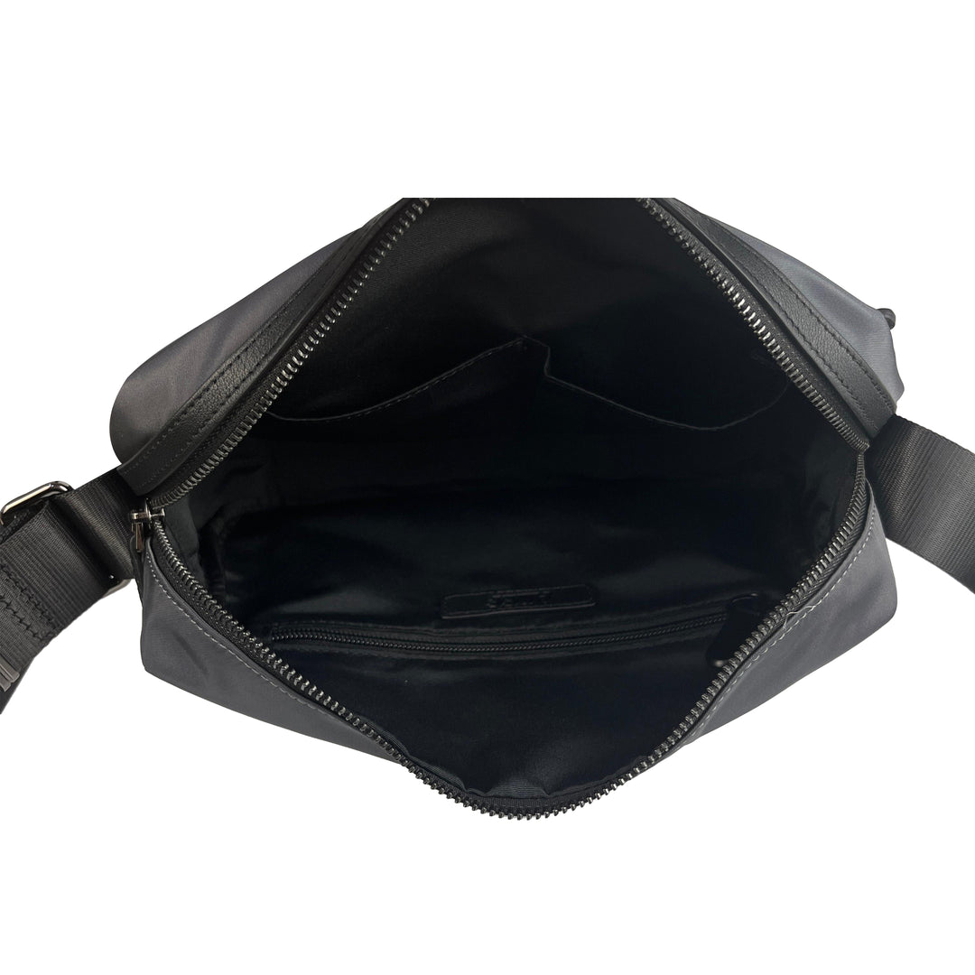 Alef Hamptons Lightweight Nylon Shoulder Bag (Black)