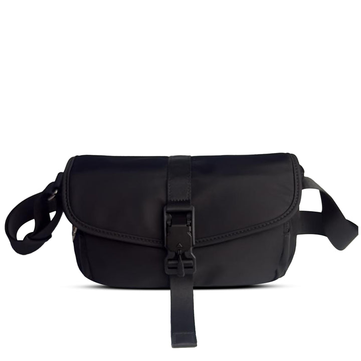 Alef Hamptons Lightweight Nylon Shoulder Bag (Black)