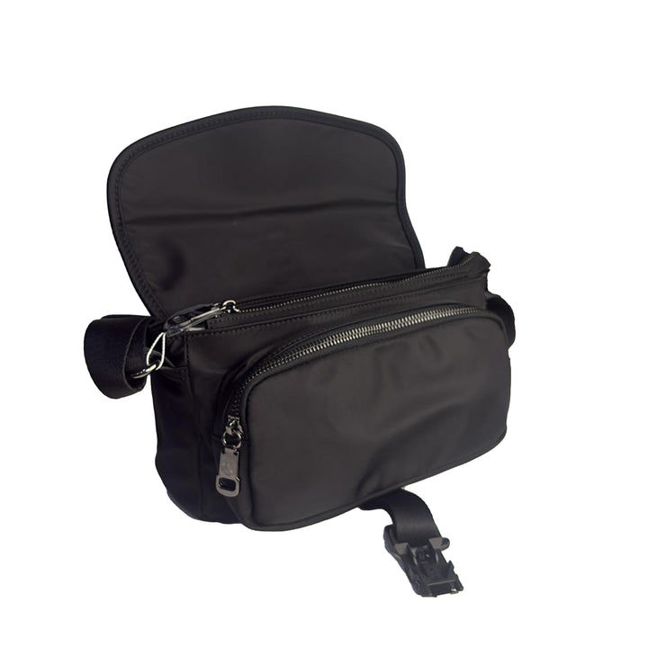 Alef Hamptons Lightweight Nylon Shoulder Bag (Black)