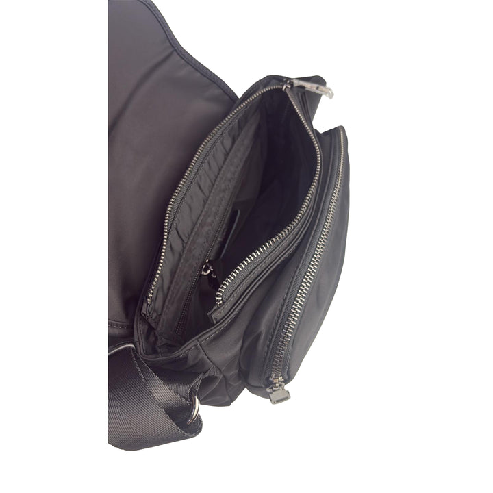Alef Hamptons Lightweight Nylon Shoulder Bag (Black)