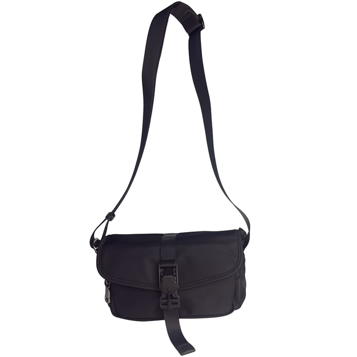 Alef Hamptons Lightweight Nylon Shoulder Bag (Black)