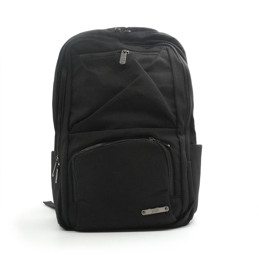 Alef Kyoto Men's Lightweight Nylon Backpack (Black)