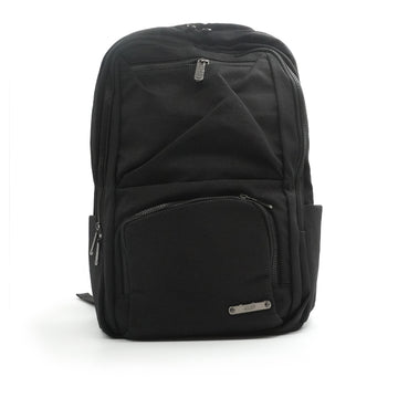 Alef Kyoto Men's Lightweight Water-resistant Nylon Backpack (Black)