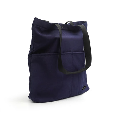 Alef Kyoto Men's Nylon Hand Bag and Shoulder Bag (Navy)