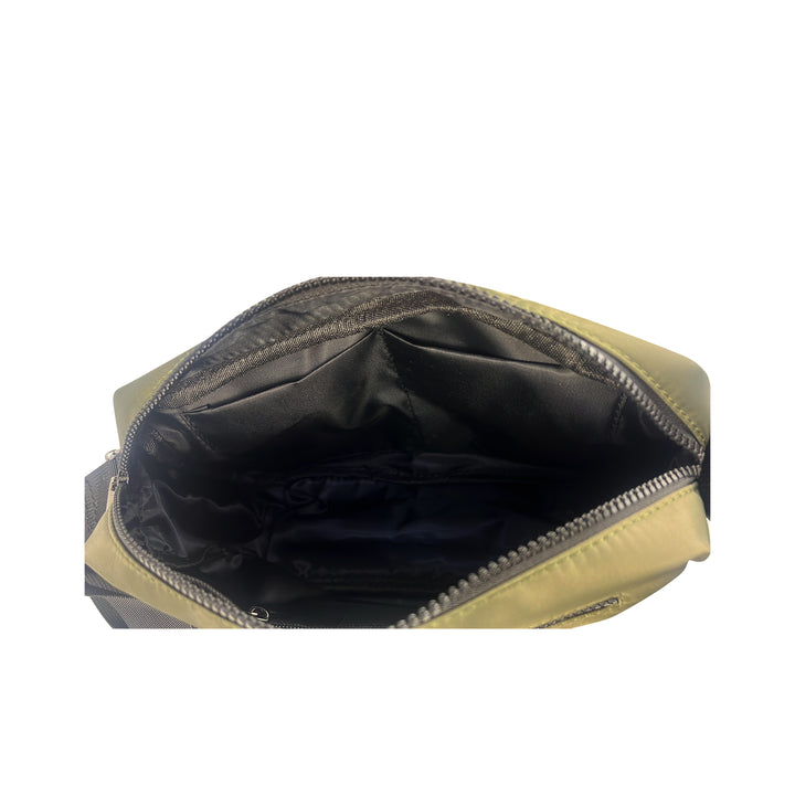 Alef Landon Men's Lightweight Water-Resistant Nylon Messenger Bag With Adjustable Sling (Green)