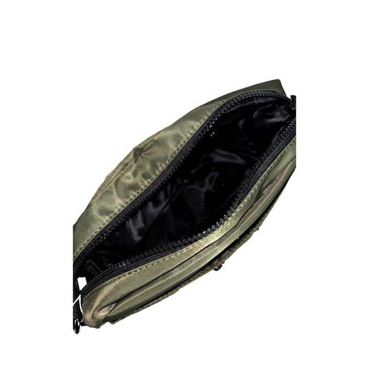 Alef Landon Men's Lightweight Water-Resistant Nylon Messenger Bag With Adjustable Sling (Green)