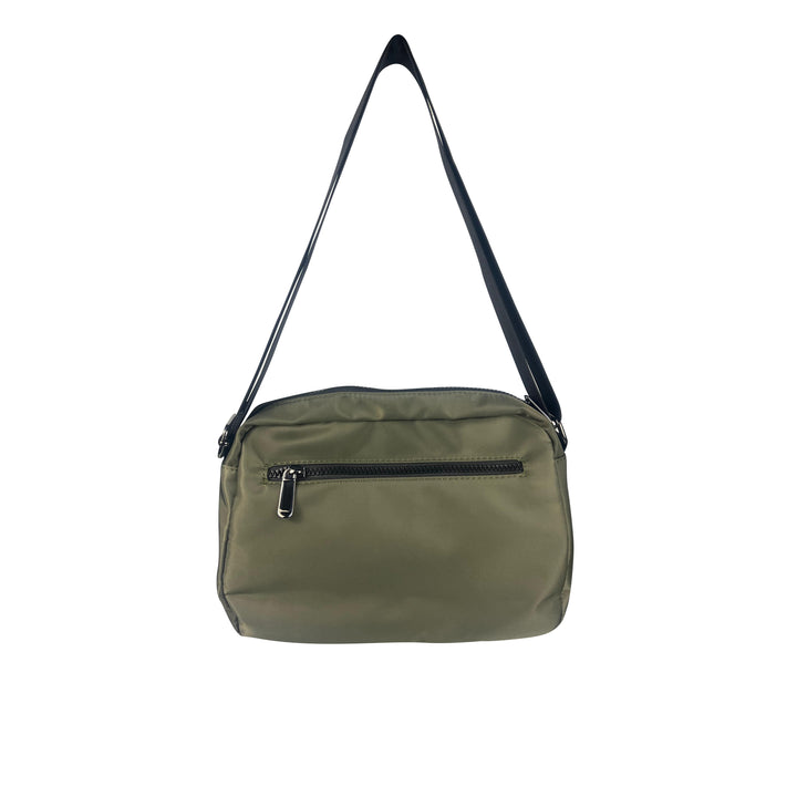 Alef Landon Men's Lightweight Water-Resistant Nylon Messenger Bag With Adjustable Sling (Green)