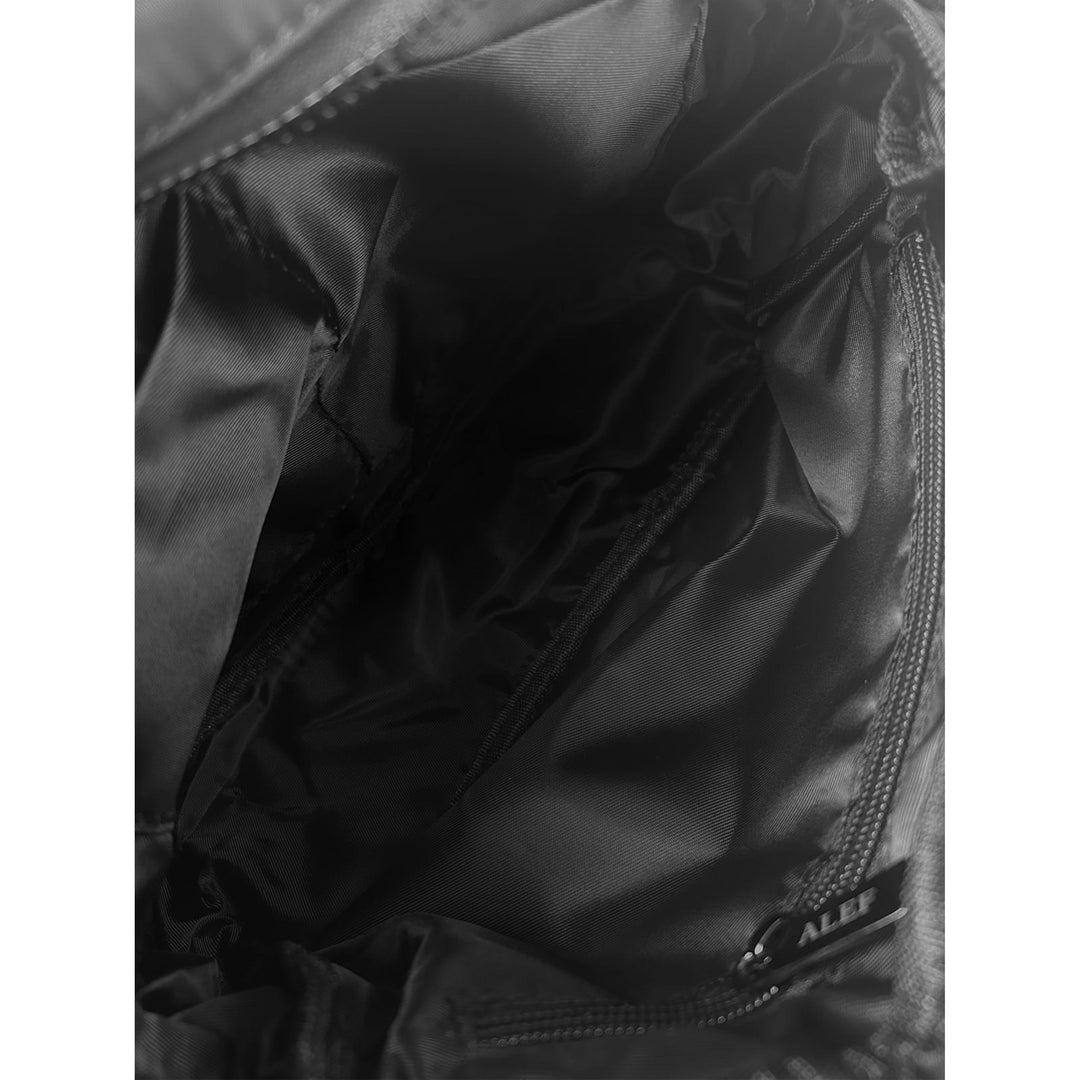 Alef Landon Men's Lightweight Water-Resistant Nylon Messenger Bag With Adjustable Sling (Grey)