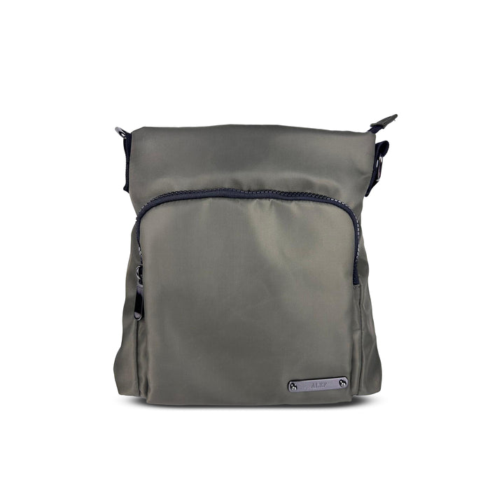 Alef Landon Men's Lightweight Water-Resistant Nylon Shoulder Sling Bag (Green)