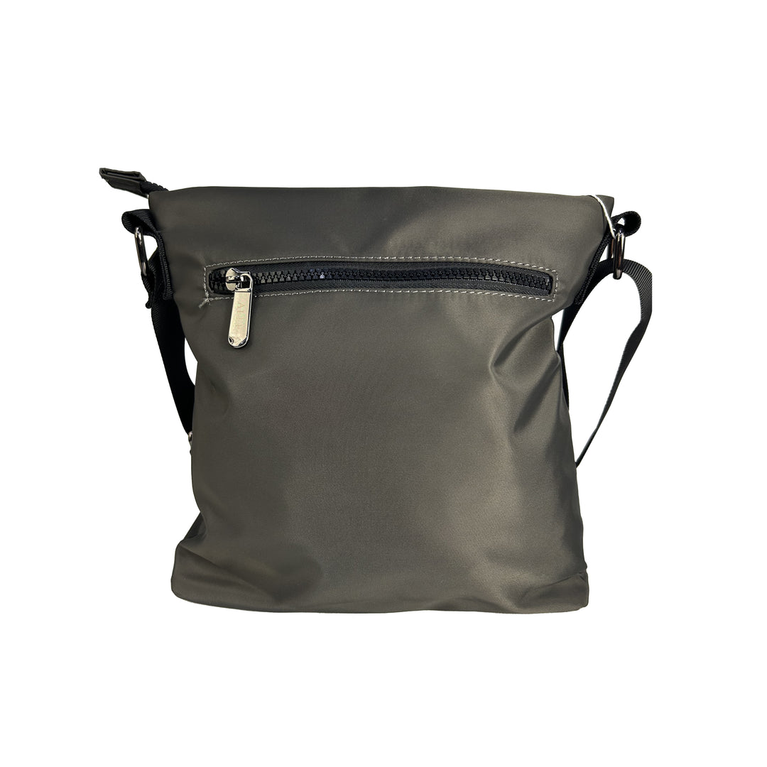 Alef Landon Men's Lightweight Water-Resistant Nylon Shoulder Sling Bag (Green)